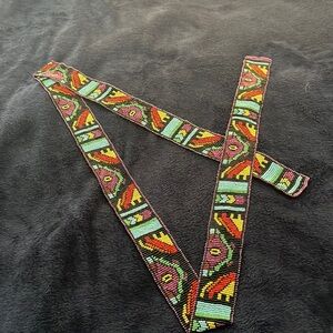 NEW Chico’s Beaded Belt Wrap 55” x 1.5”